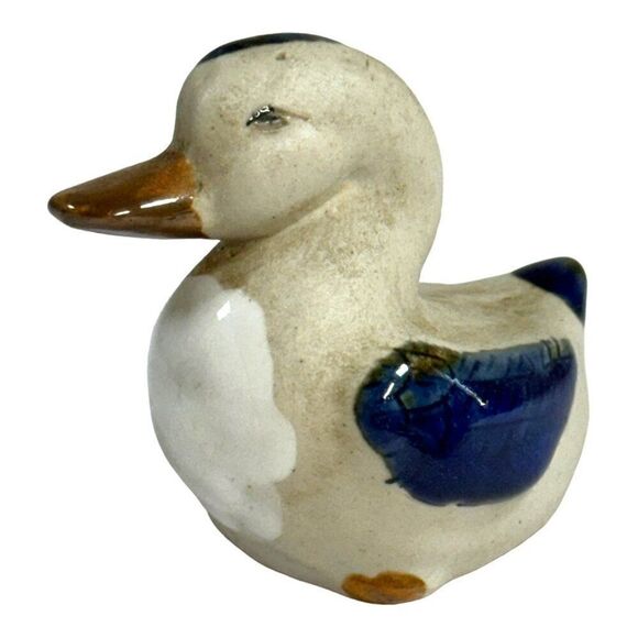 Tonala Hand Painted Small Vintage Duck Figurine 2" Miniature Collectible Mini - Picture 2 of 7